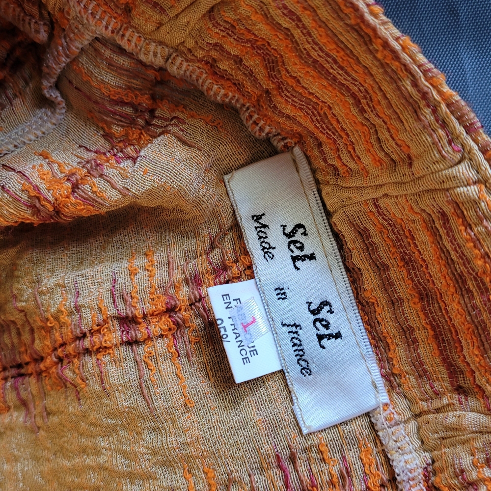 Sel Sel Chic Orange A-Line Skirt - Picture 10 of 11